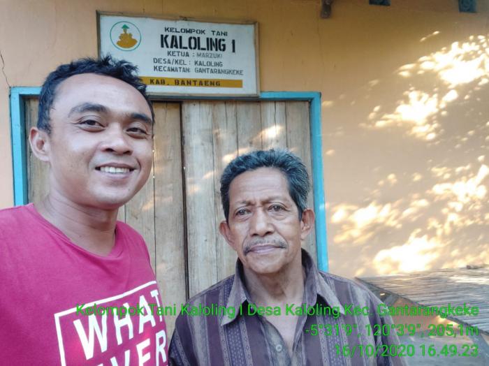 Kunjungan ke Sekretariat Kelompok Tani Kaloling I Desa Kaloling Kecamatan Gantarangkeke Kabupaten Bantaeng