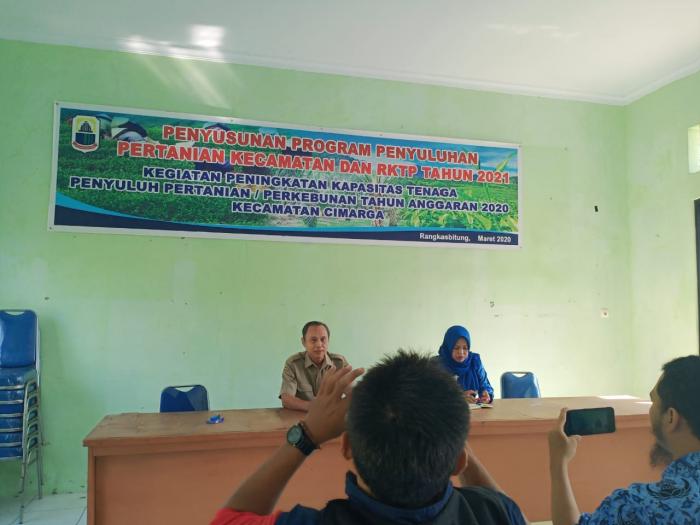 Penyusunan Programa Penyuluhan Tingkat Kecamatan Cimarga Tahun 2021