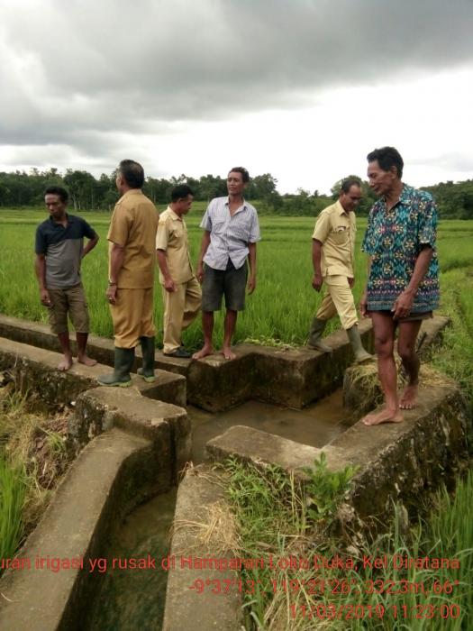 SURVEY SALURAN IRIGASI YANG MENGALAMI KERUSAKAN DIKELURAHAN DIRATANA