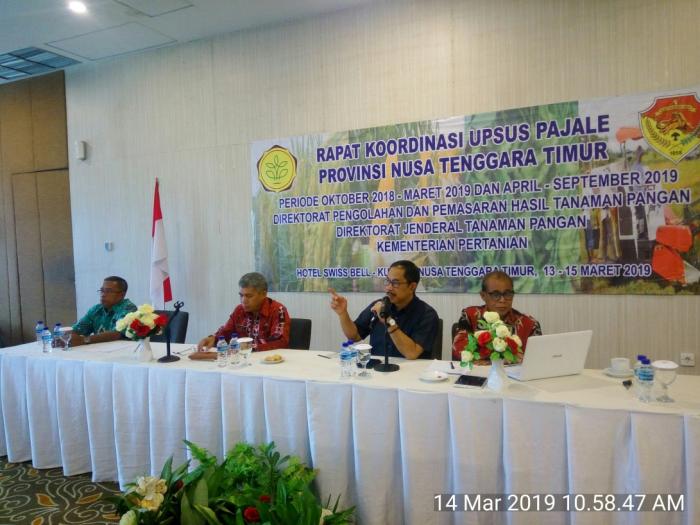 RAPAT KOORDINASI UPSUS PAJALE PROVINSI NUSA TENGGARA TIMUR