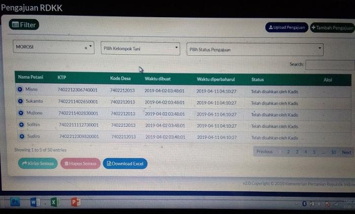 Penyusunan Dan Penginputan E-rdkk  Kec. Morosi Tahun 2019