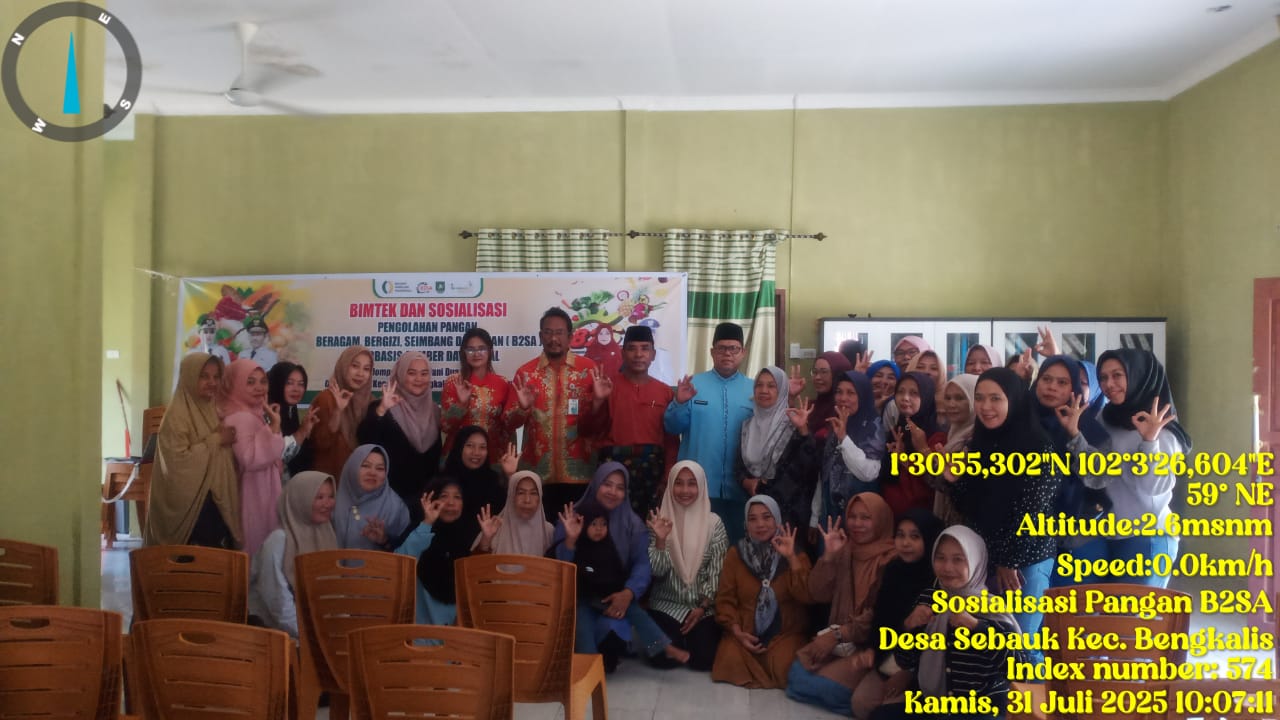 KWT Dua Mahkota Gelar Sosialisasi Pangan B2SA di Desa Sebauk