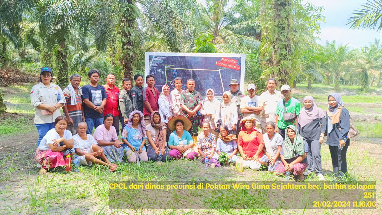PENINJAUAN SERTA CPCL DARI DINAS PANGAN TANAMAN PANGAN DAN HOLTIKULTURA PROVINSI RIAU DI POKTAN WIRA BIMA SEJAHTERA DESA BUMBUNG KECAMATAN BATHIN SOLAPAN KABUPATEN BENGKALIS UNTUK MENDUKUNG KETAHANAN PANGAN