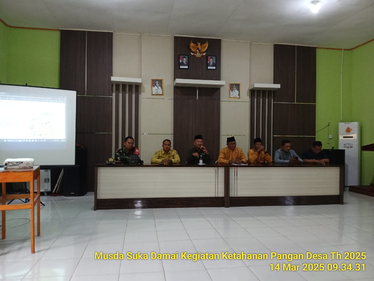 Desa Suka Damai Kecamatan Rupat Utara melakukan  Musyawarah Desa Tentang Ketahanan Pangan Desa Tahun 2025 