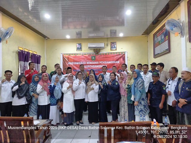 MUSYAWARAH PEMBANGUNAN DESA (MUSREMBANGDES) KECAMATAN BATHIN SOLAPAN KABUPATEN BENGKALIS.