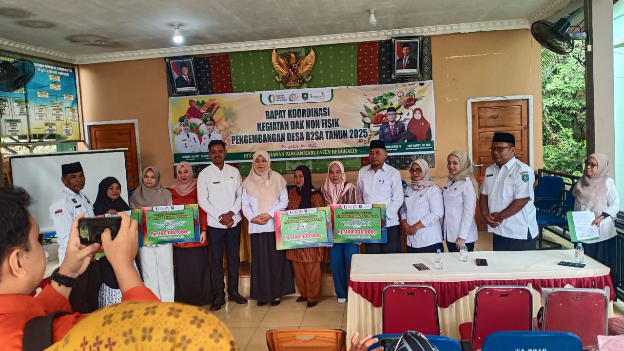 DKP Bengkalis Dorong Desa B2SA Tingkatkan Ketahanan Pangan
