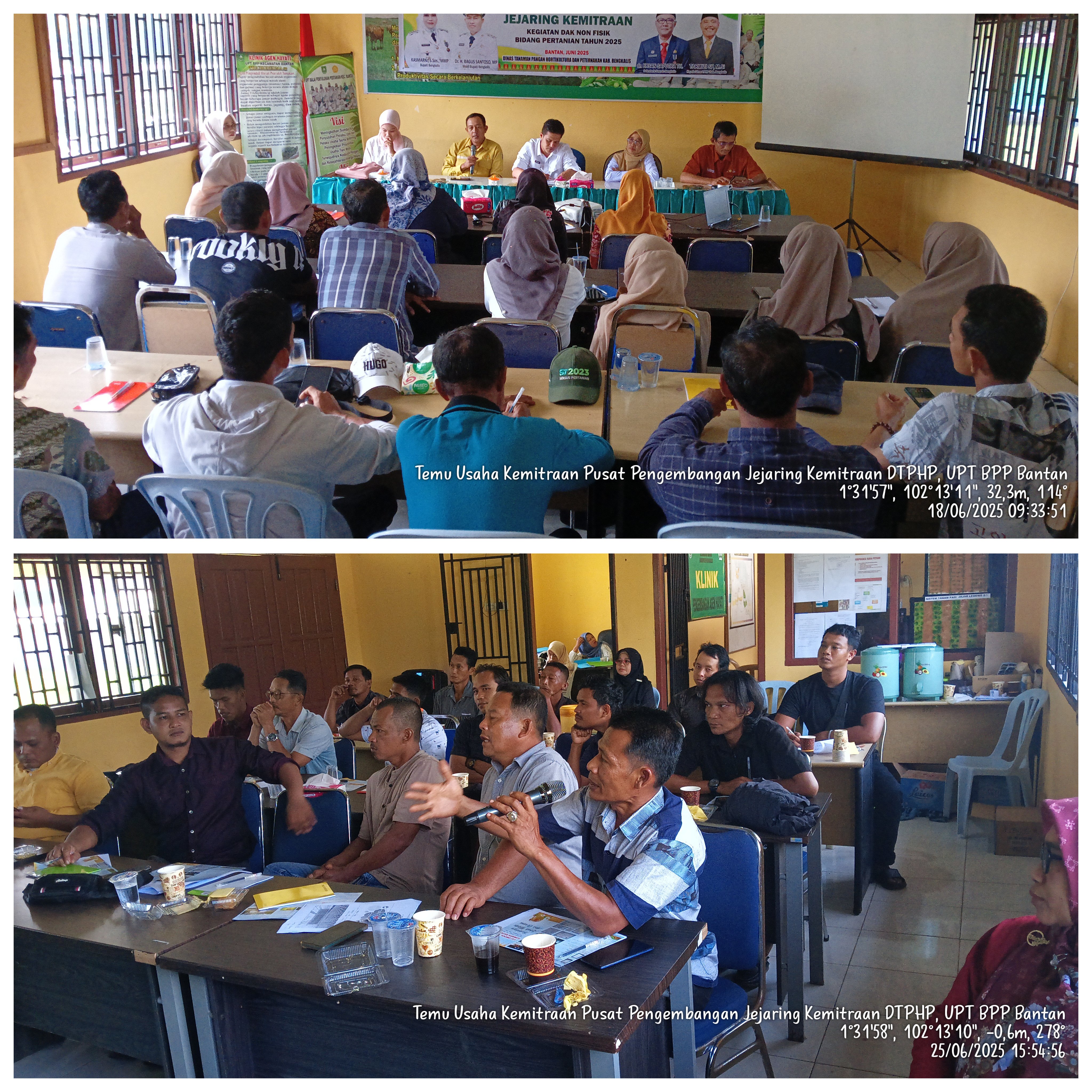 UPT BALAI PENYULUHAN PERTANIAN KECAMATAN BANTAN MELAKUKAN TEMU USAHA