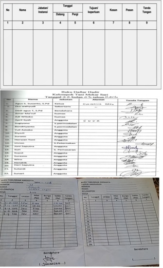 JENIS-JENIS BUKU ADMINISTRASI KELOMPOKTANI