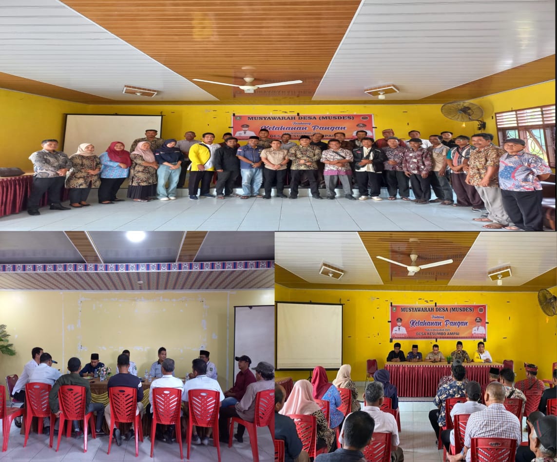 MUSYAWARAH DESA (MUSDES) TENTANG KETAHANAN PANGAN DI DESA-DESA KECAMATAN BATHIN SOLAPAN KABUPATEN BENGKALIS 