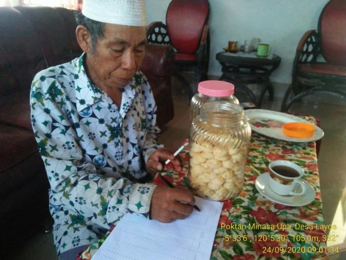 Kunjungan Ke Sekretariat Poktan  Minasa Upa Desa Layoa Kec.gantarangkeke Kab.bantaeng