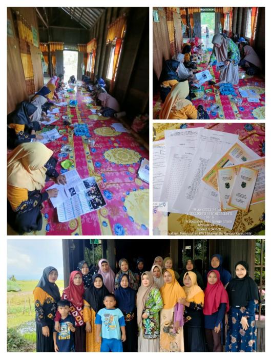 Pembinaan Kelembagaan Kel.Tani Di KWT Mawar Ds. Rantau Karau Hilir Kec. Sungai Pandan Kab. HSU