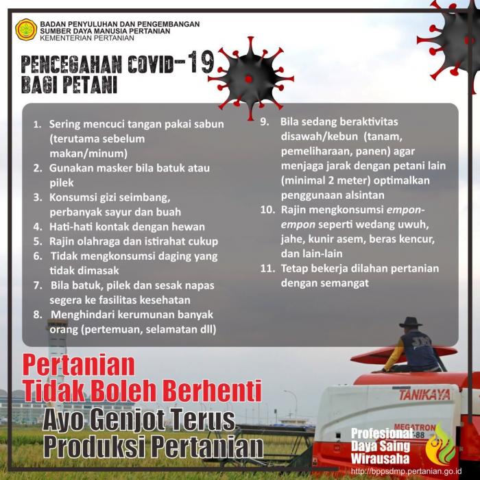 pencegahan Covid19 bagi petani 