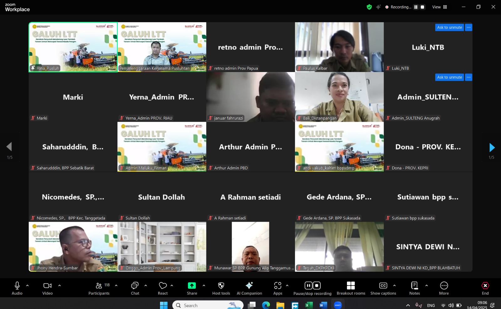 Pelaporan LTT oleh Penyuluh Pertanian Guna Mendukung  Pencapaian Swasembada Pangan
