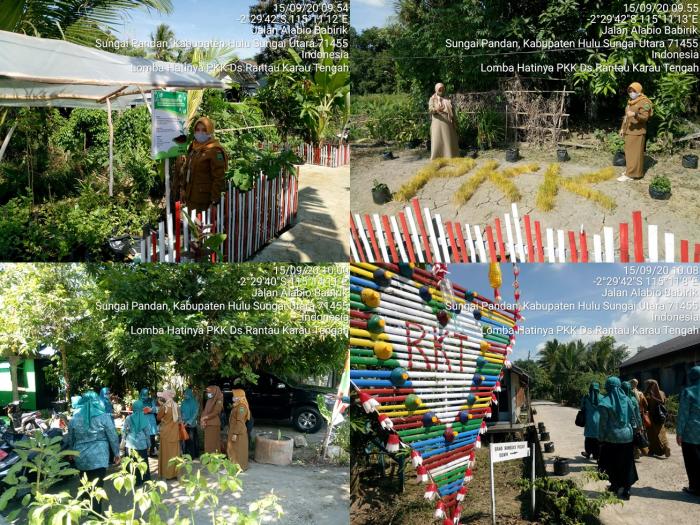 Puncak Lomba Hatinya PKK Desa Rantau Karau Tengah Kec. Sungai Pandan Kab. HSU